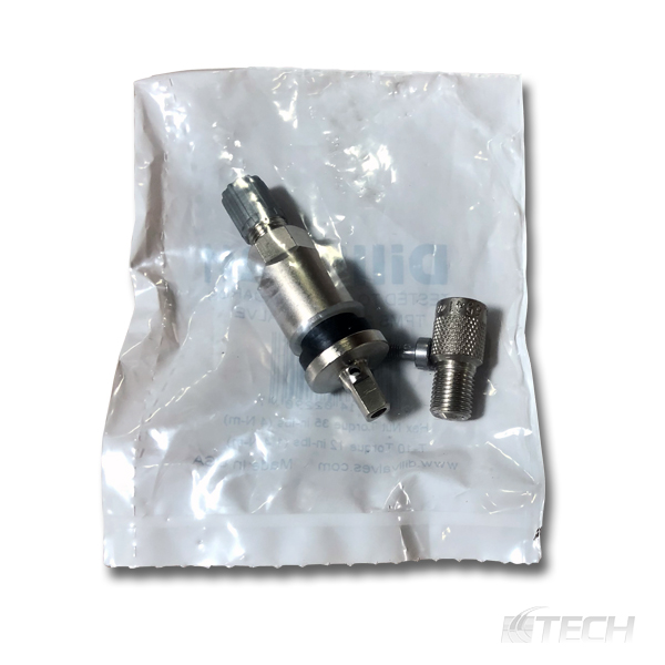 TPMS Valve for 2017 to Current Ford Super Duty & Dodge Ram Dly - Storage